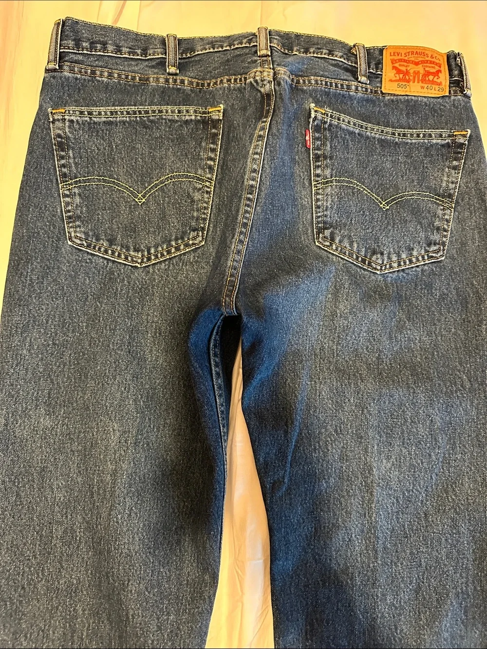 Classic Straight Fit Men’s Jeans in Dark Blue